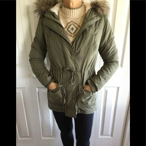Prince fox small petite jacket. Olive green. EUC!
